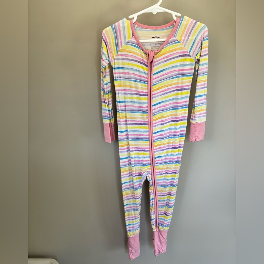 Little Sleepies 2t Zippy OG Pastel stripes